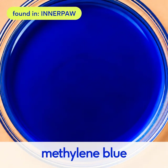 Methylene Blue, found in InnerPaw Daily Drop