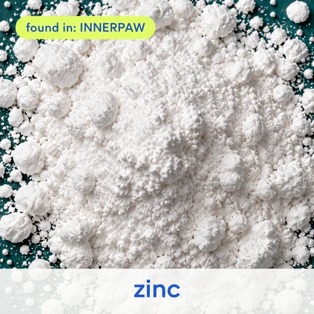 Zinc, found in InnerPaw Daily Drop